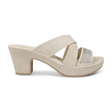 LADIES COMFIT BRESTED HEEL SLIPPER